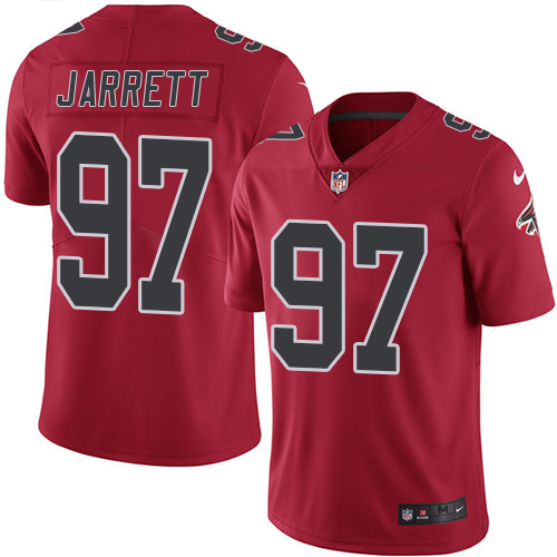 Men's Limited Grady Jarrett Nike Jersey Red - #97 Rush NFL Atlanta Falcons